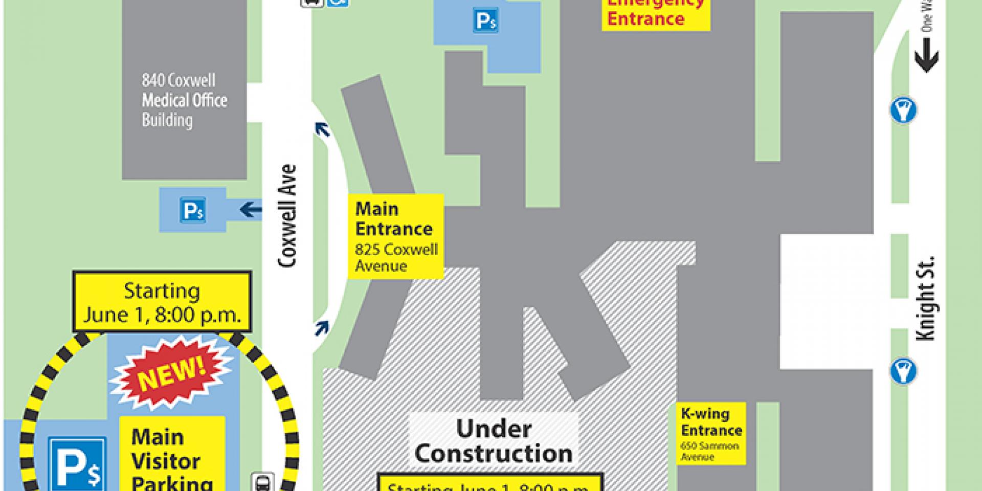 MGH's new public parking lot effective June 1, 2018 at 8 p.m.
