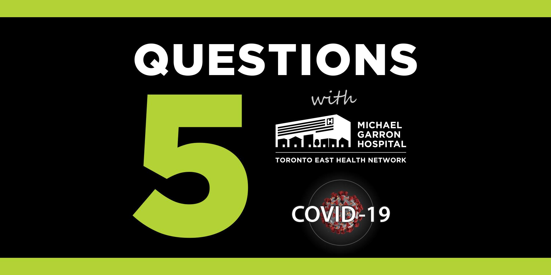 Sarah Downey Hosts Community Edition Of 5 Questions With The Mgh Emergency Operations Command Centre Michael Garron Hospital Toronto East Health Network Mgh Tehn
