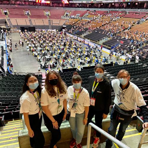 Communications team at Scotiabank Arena