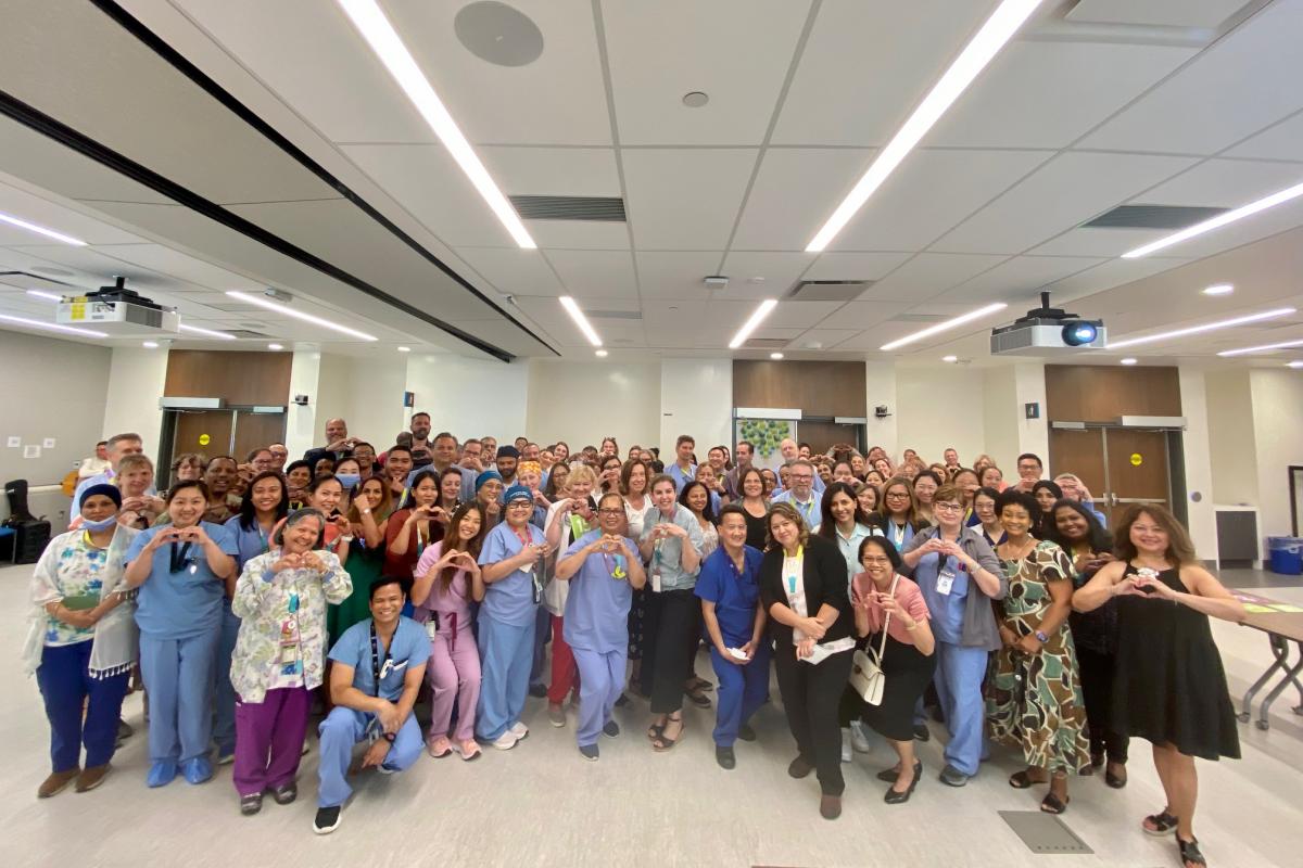 Staff celebrate career milestones at MGH's Long Service Awards Reception on July 9, 2024.
