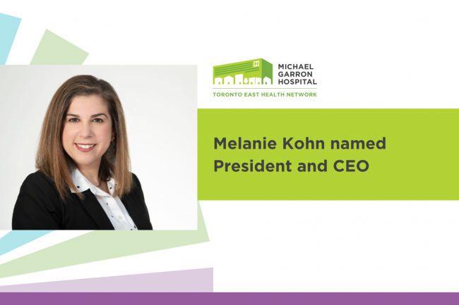 Melanie Kohn named President and CEO