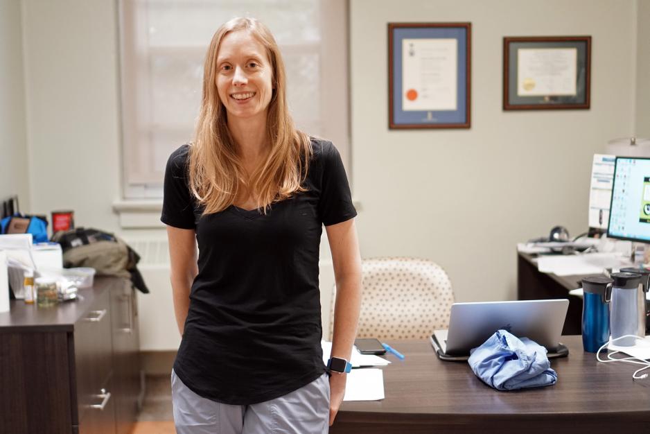 Dr. Janine McCready in her office