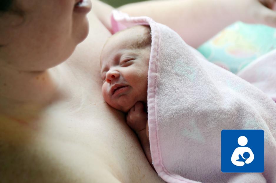 Maternity - Newborn baby sleeping on chest Newborn baby sleeping on parent's chest
