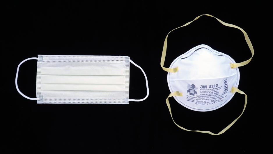 N95 Mask and Earloop Mask Picture of N95 Mask and Earloop Mask