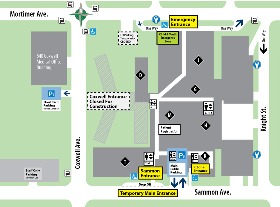 Hospital Campus Map